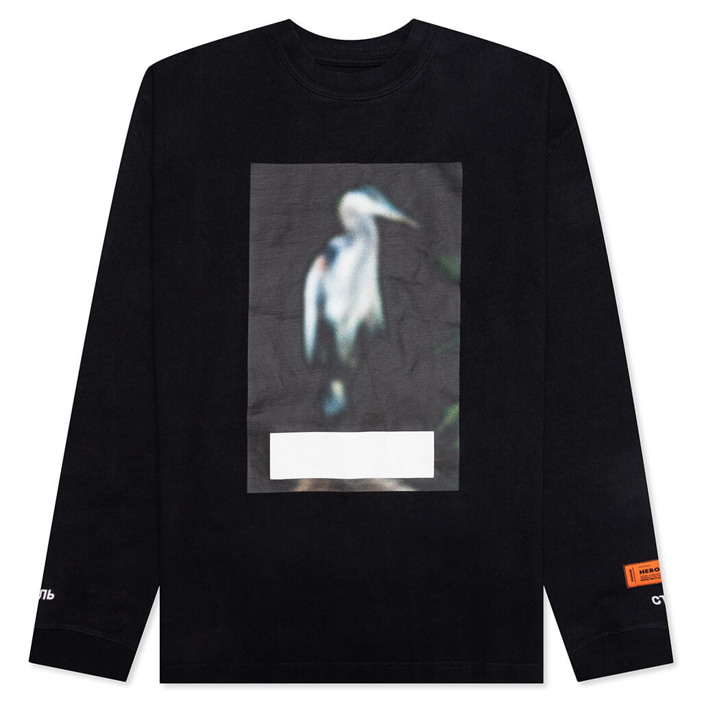 Censored Heron L/S Tee - Black/Grey