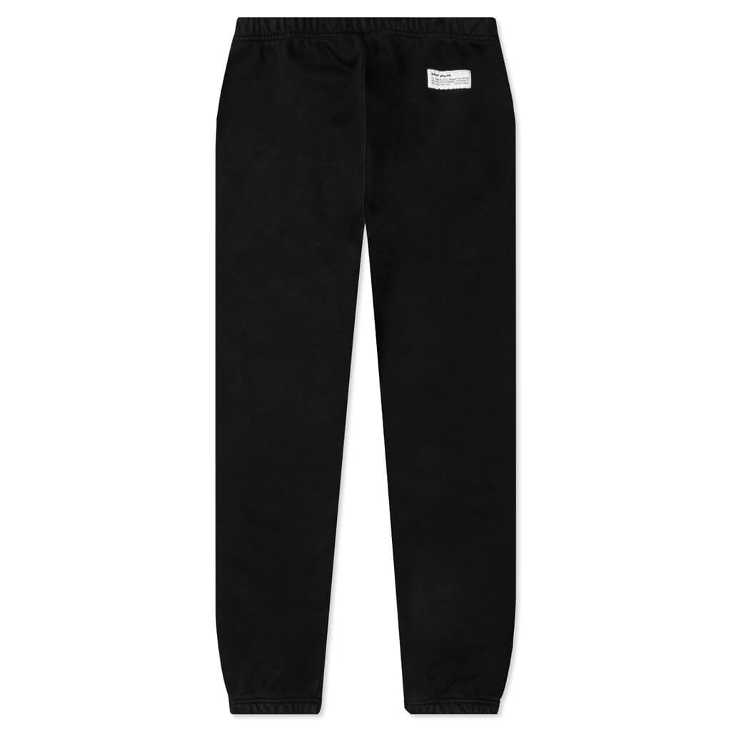 HP Brush Plain Sweatpants - Black/White