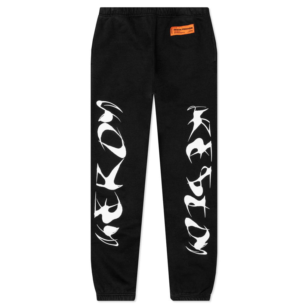 HP Brush Plain Sweatpants - Black/White