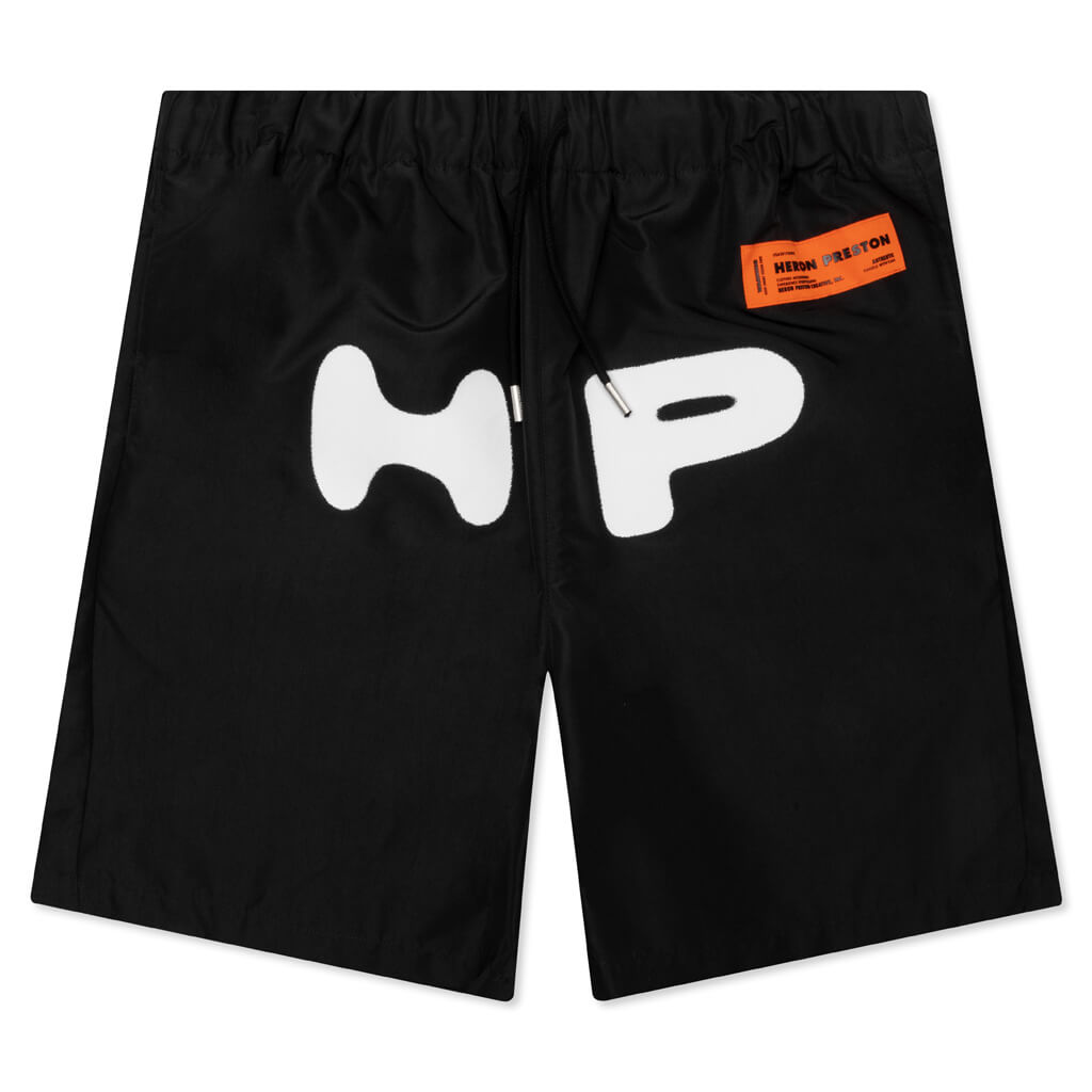 HP Print Nylon Shorts - Black/White