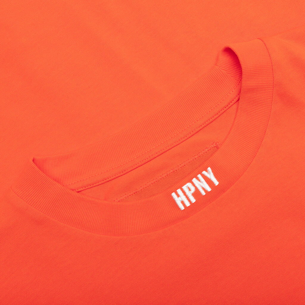 HPNY EMB S/S Tee - Orange/White
