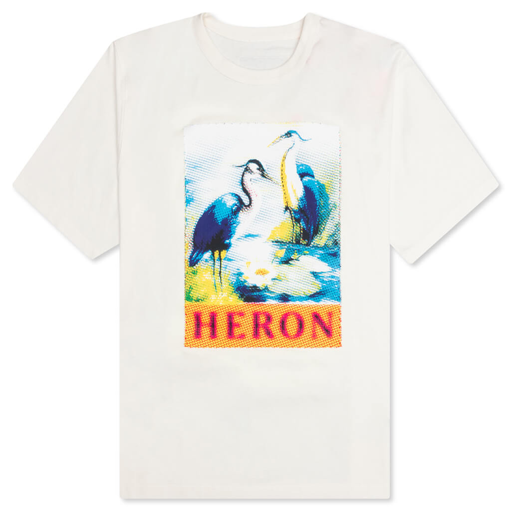 Halftone S/S Tee - White/Navy