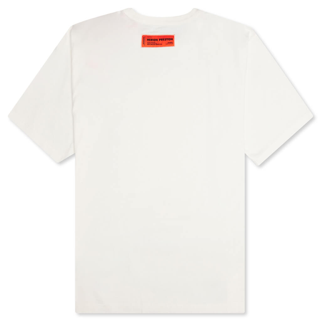 Heron Censored S/S Tee - White/Navy