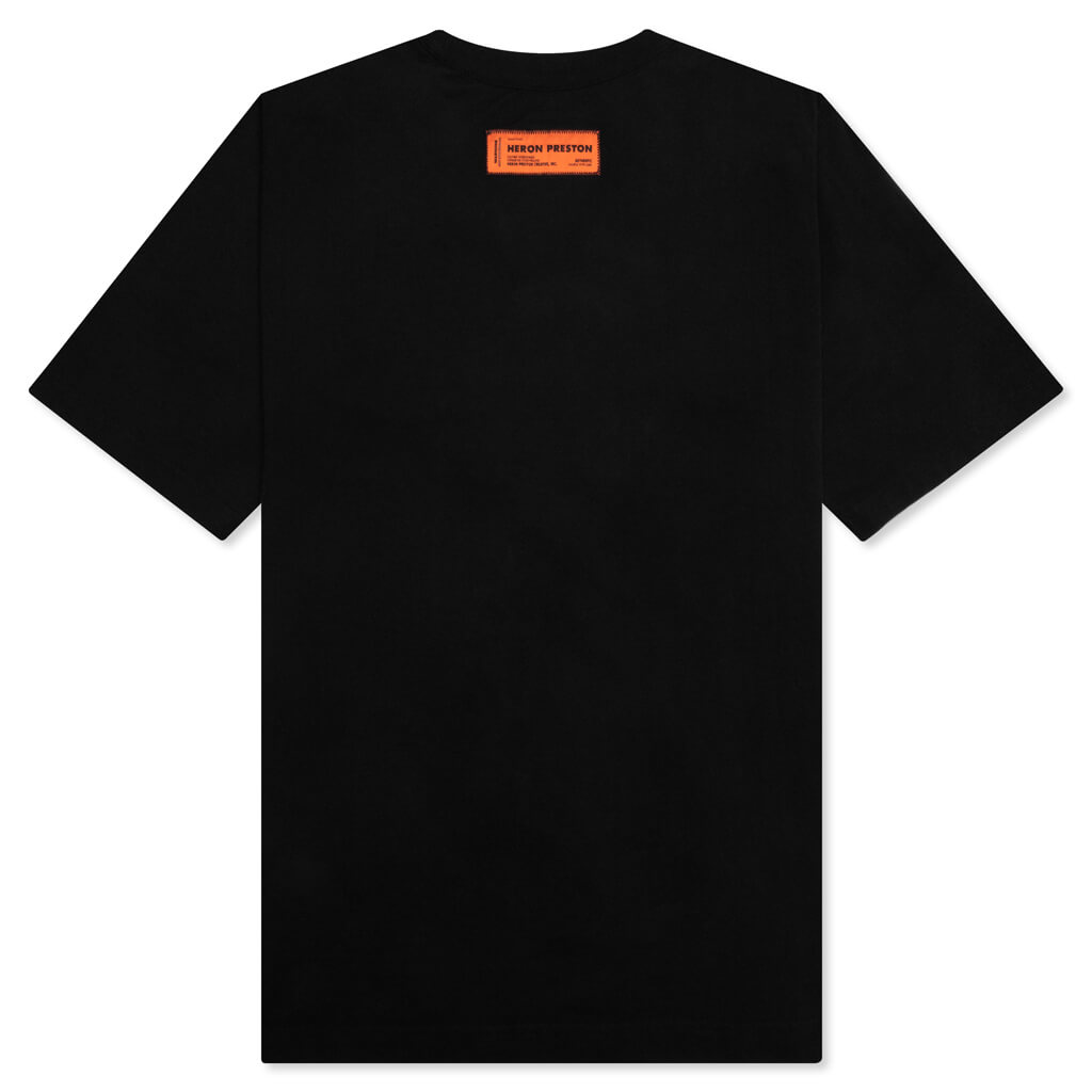 Misprinted Heron S/S Tee - Black/Black