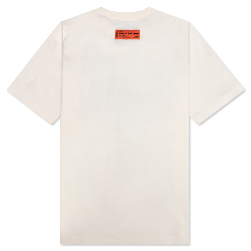 Misprinted Heron S/S Tee - White/Navy