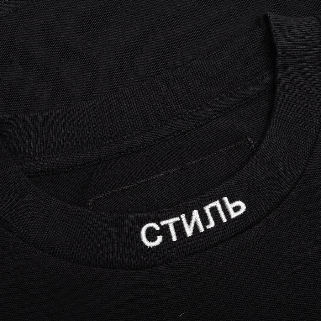 NF CTNMB S/S Tee Neck Logo - Black/White