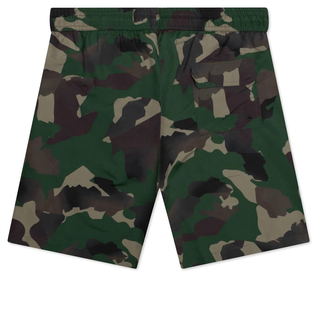Nylon Swim Shorts - Military Green/No Color