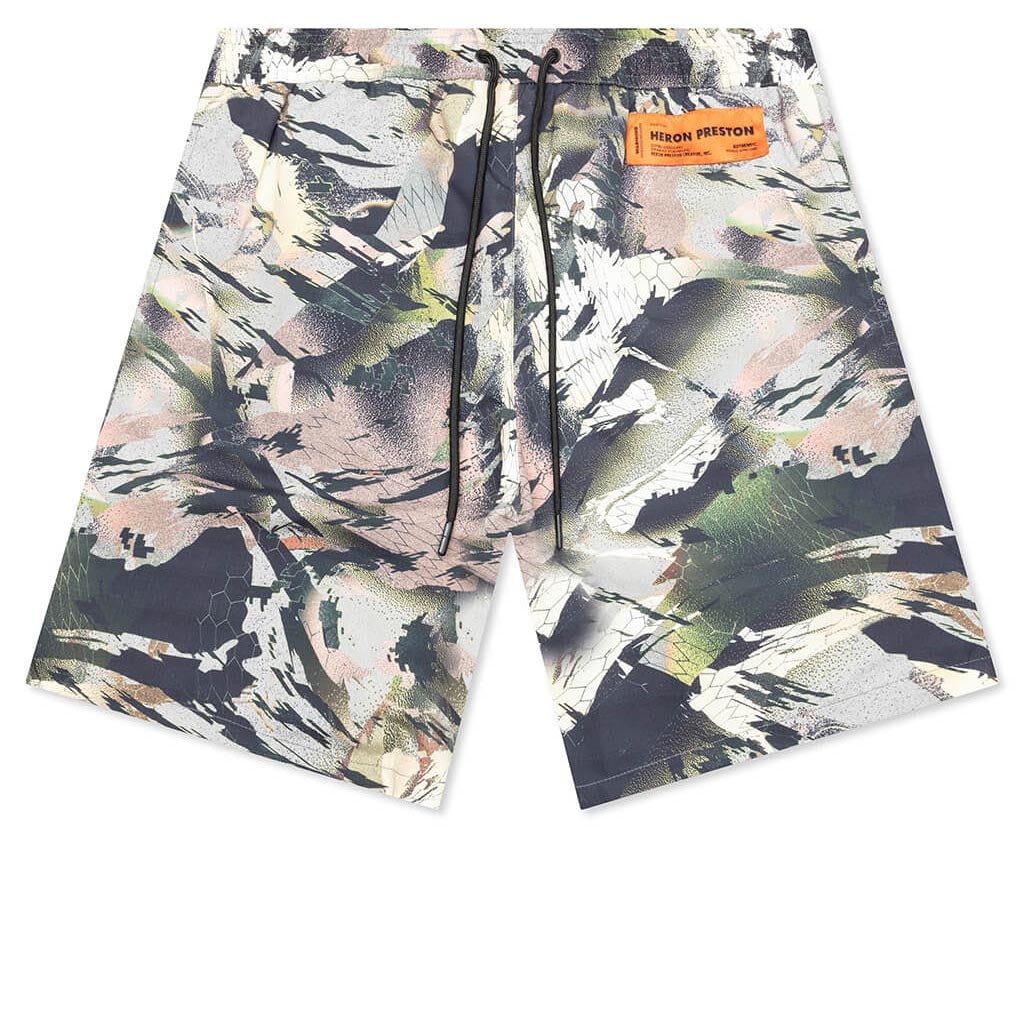 Nylon Swimshorts - Camouflage Green