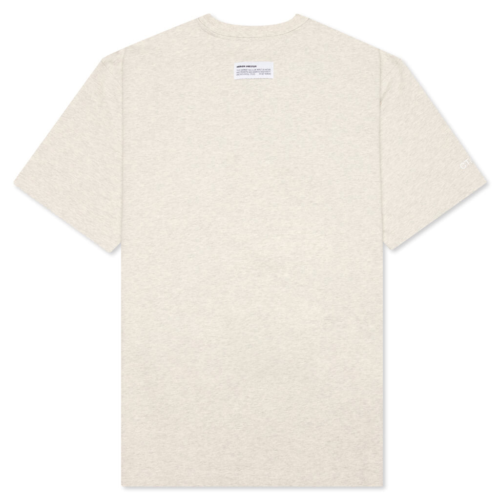 OS Noise Censored S/S Tee - Melange Grey/Orange