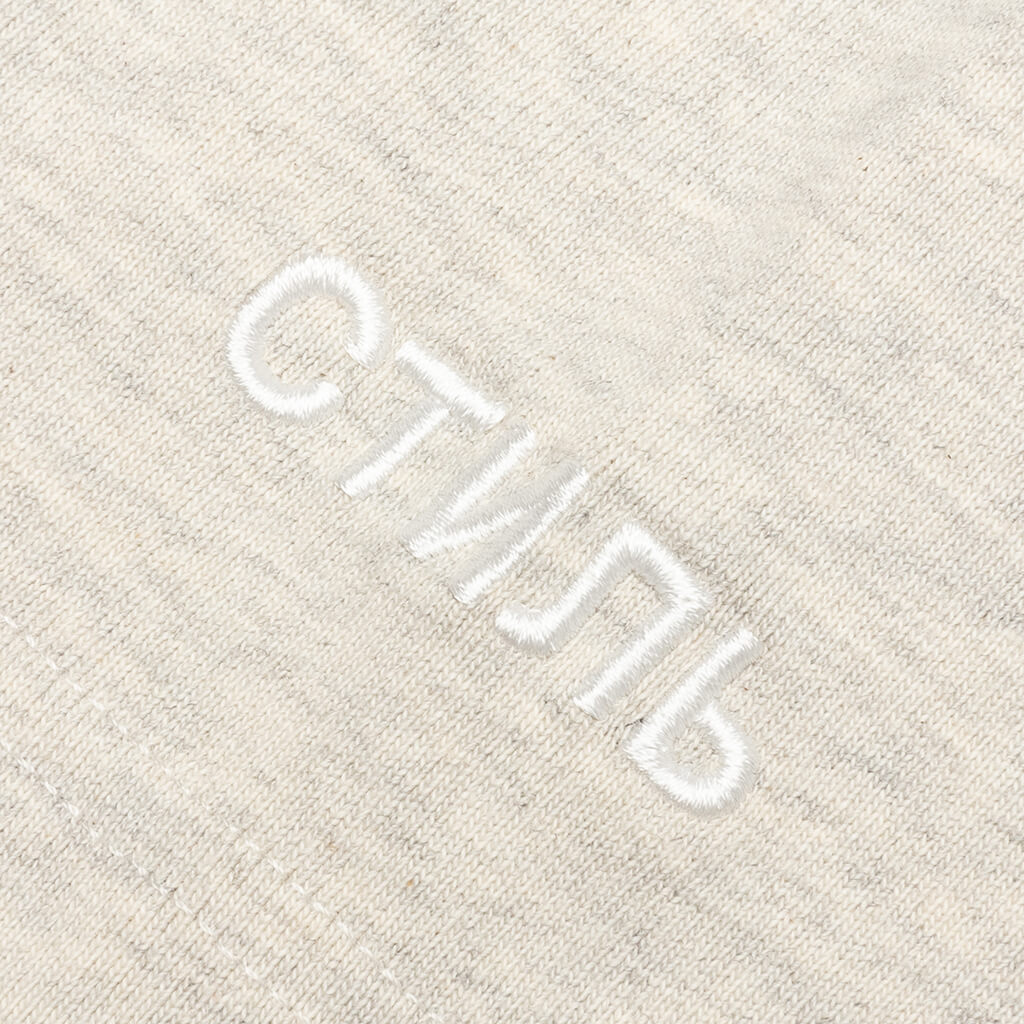 OS Noise Censored S/S Tee - Melange Grey/Orange