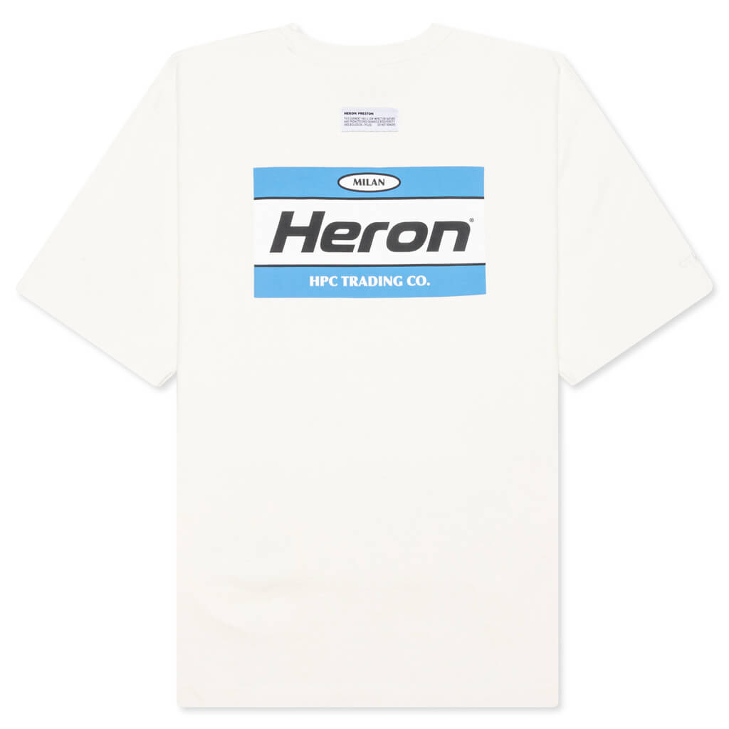Reg Heron Gum S/S Tee - Cream/Light Blue