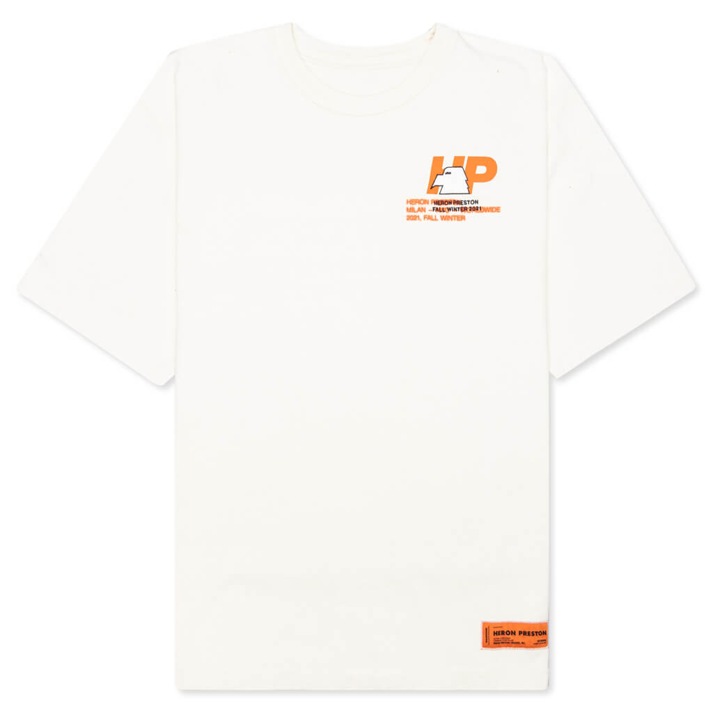 Reg Heron Gum S/S Tee - Cream/Light Blue