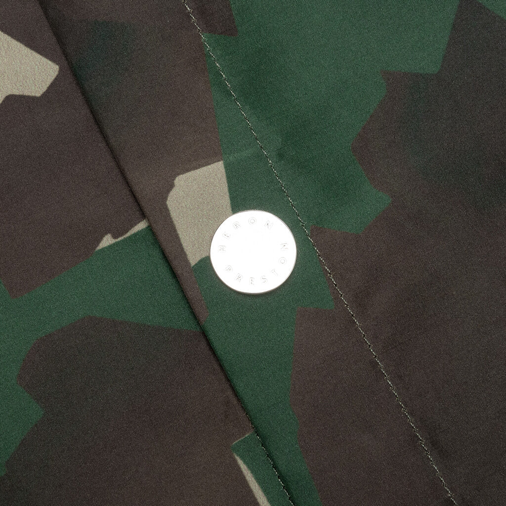 S/S Camo Nylon Shirt - Camo Green