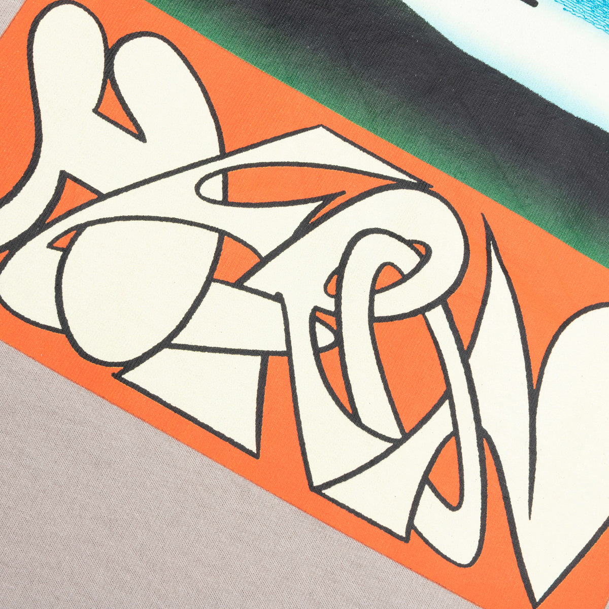 S/S Tee OS Heron Abstract - Grey/Orange