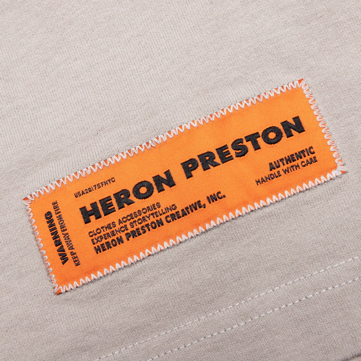 S/S Tee OS Heron Abstract - Grey/Orange