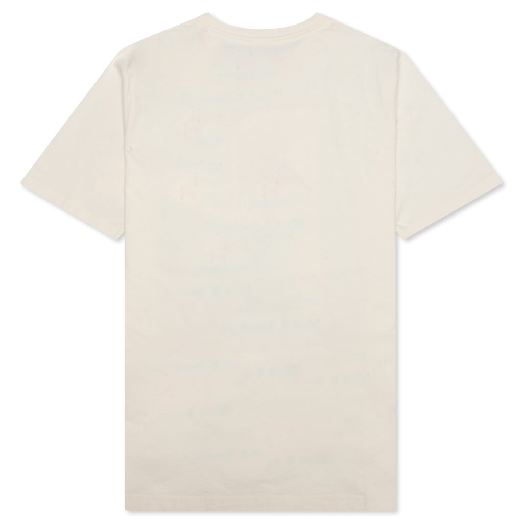 S/S Tee OS Heron Abstract - White/Orange