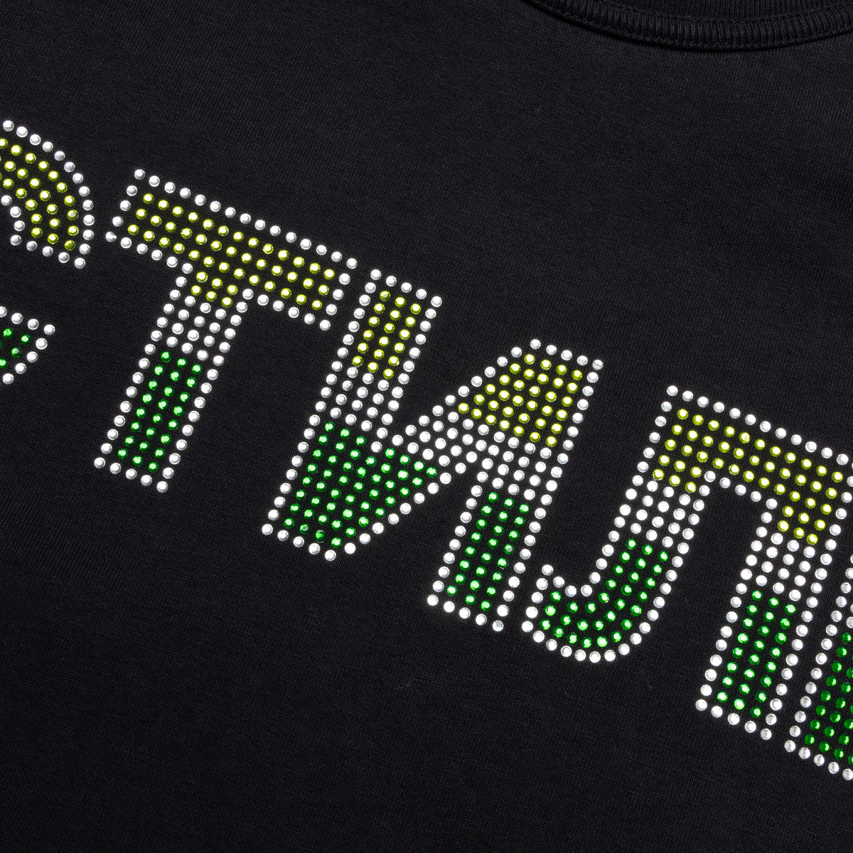 S/S Tee Reg CTNMB Strass - Black/Green