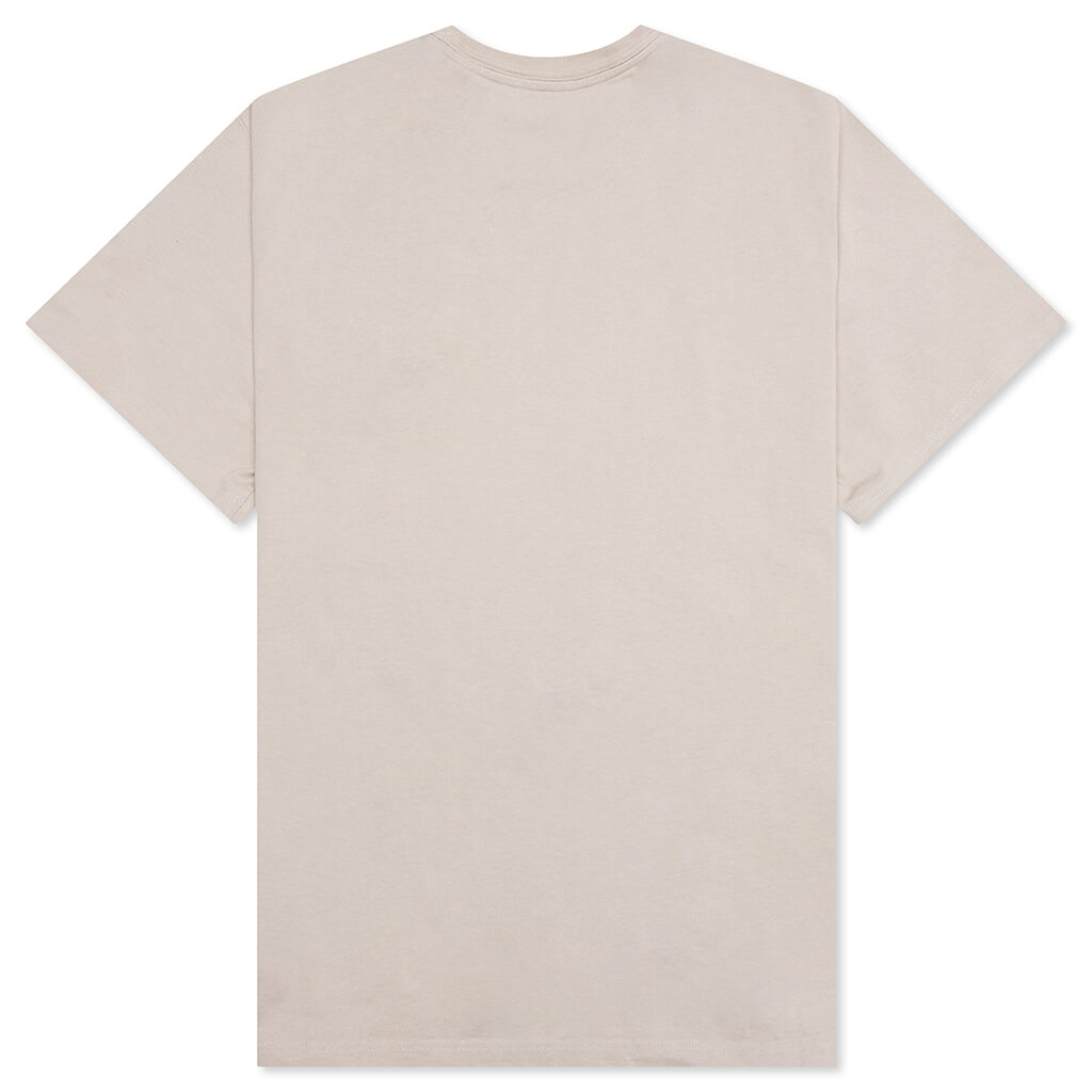 S/S Tee Reg CTNMB Strass - Grey/Cobalt Blue