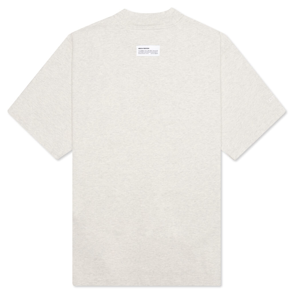 S/S Turtleneck Pocket CTNMB - Grey Melange/White