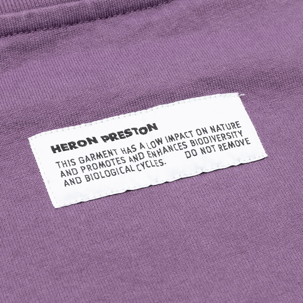 S/S Turtleneck Pocket CTNMB - Purple/White
