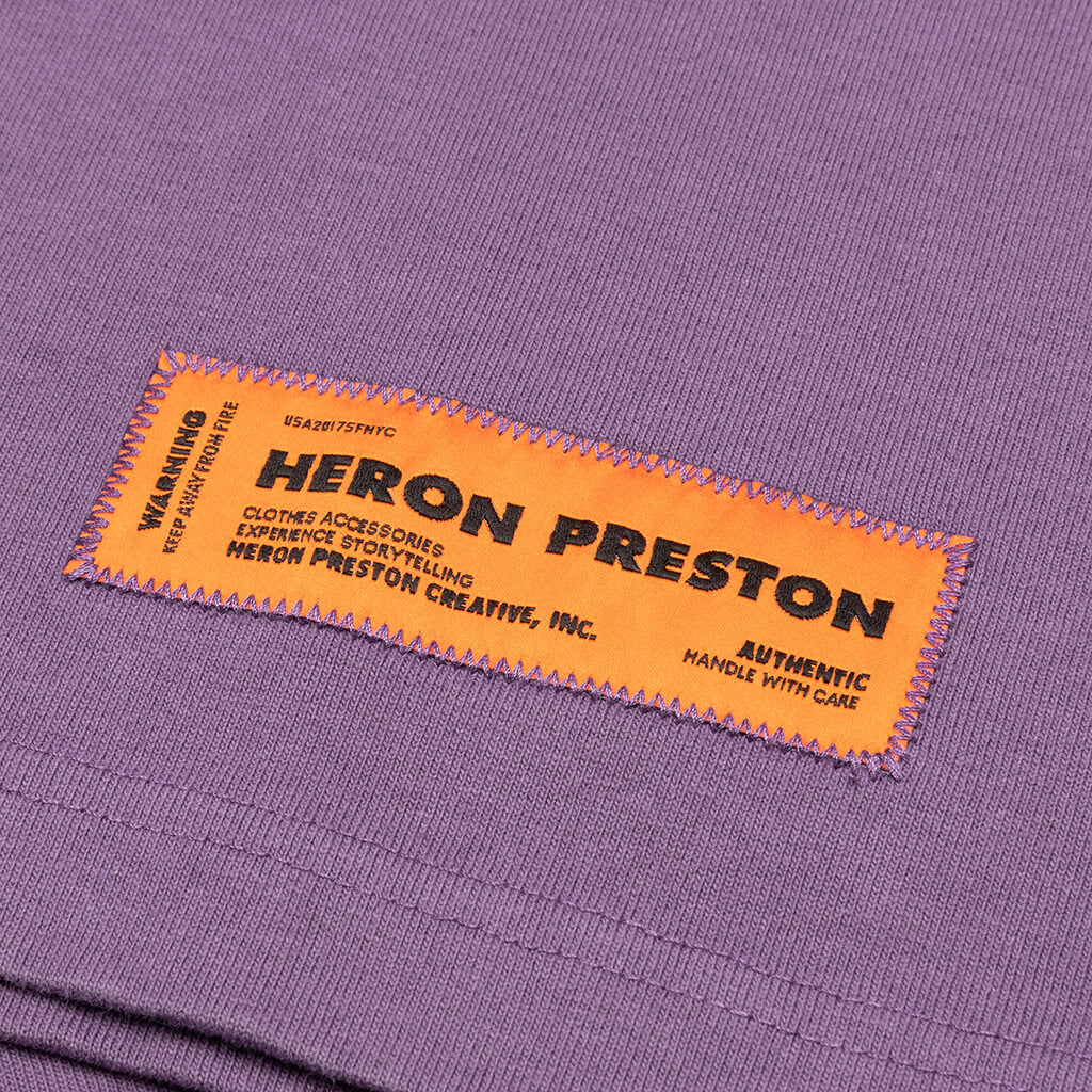 S/S Turtleneck Pocket CTNMB - Purple/White