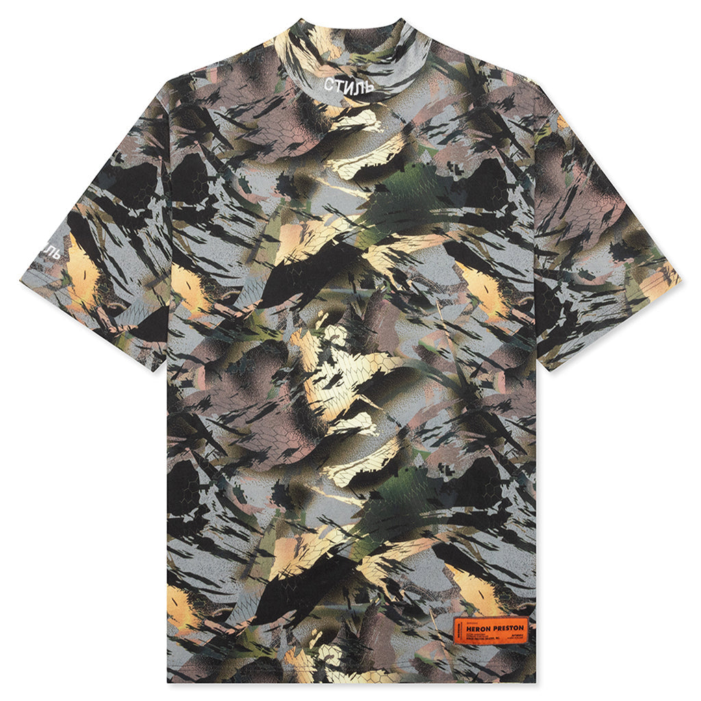 S/S Turtleneck Camo - Camouflage Green