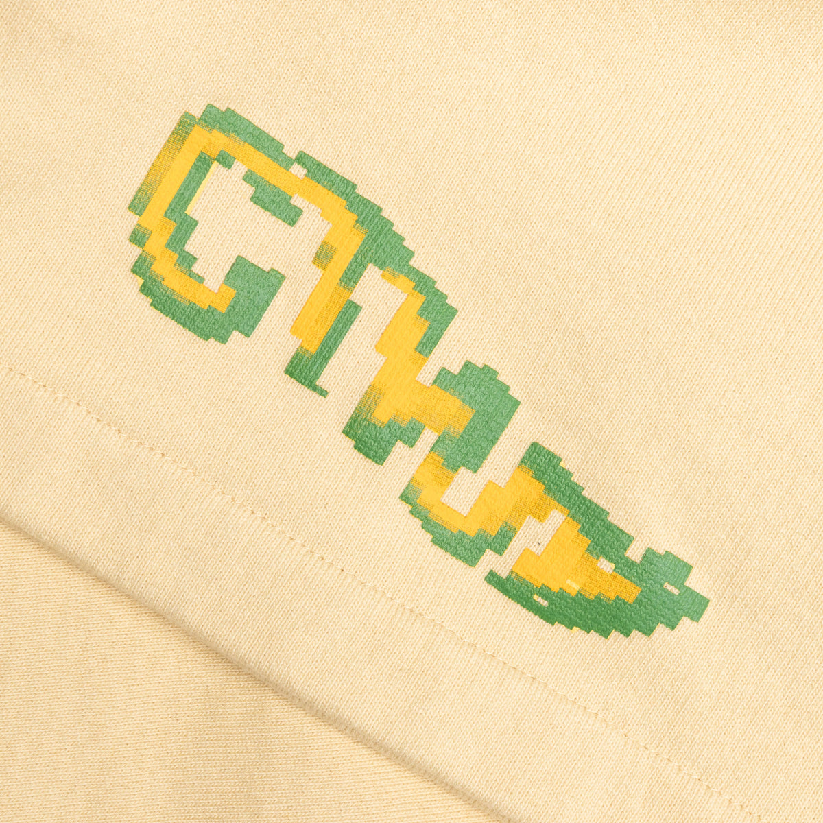 Sweatshorts CTNMB Pixel Warp - Beige/Green