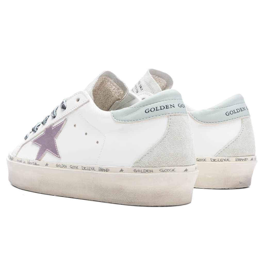 Women's Hi Star Leather Upper and Star - Optic White/Grey Dawn/Orchid Hush