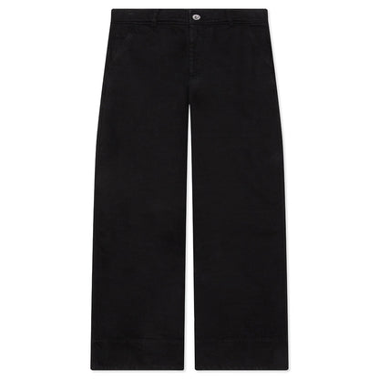 High Waist Wide Leg Trousers - Black