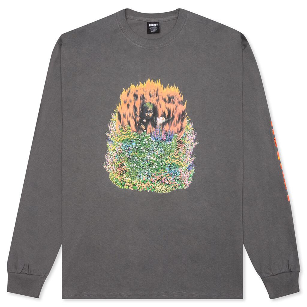 Aria L/S Tee - Charcoal