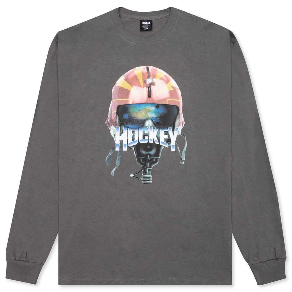 Eject L/S Tee - Charcoal