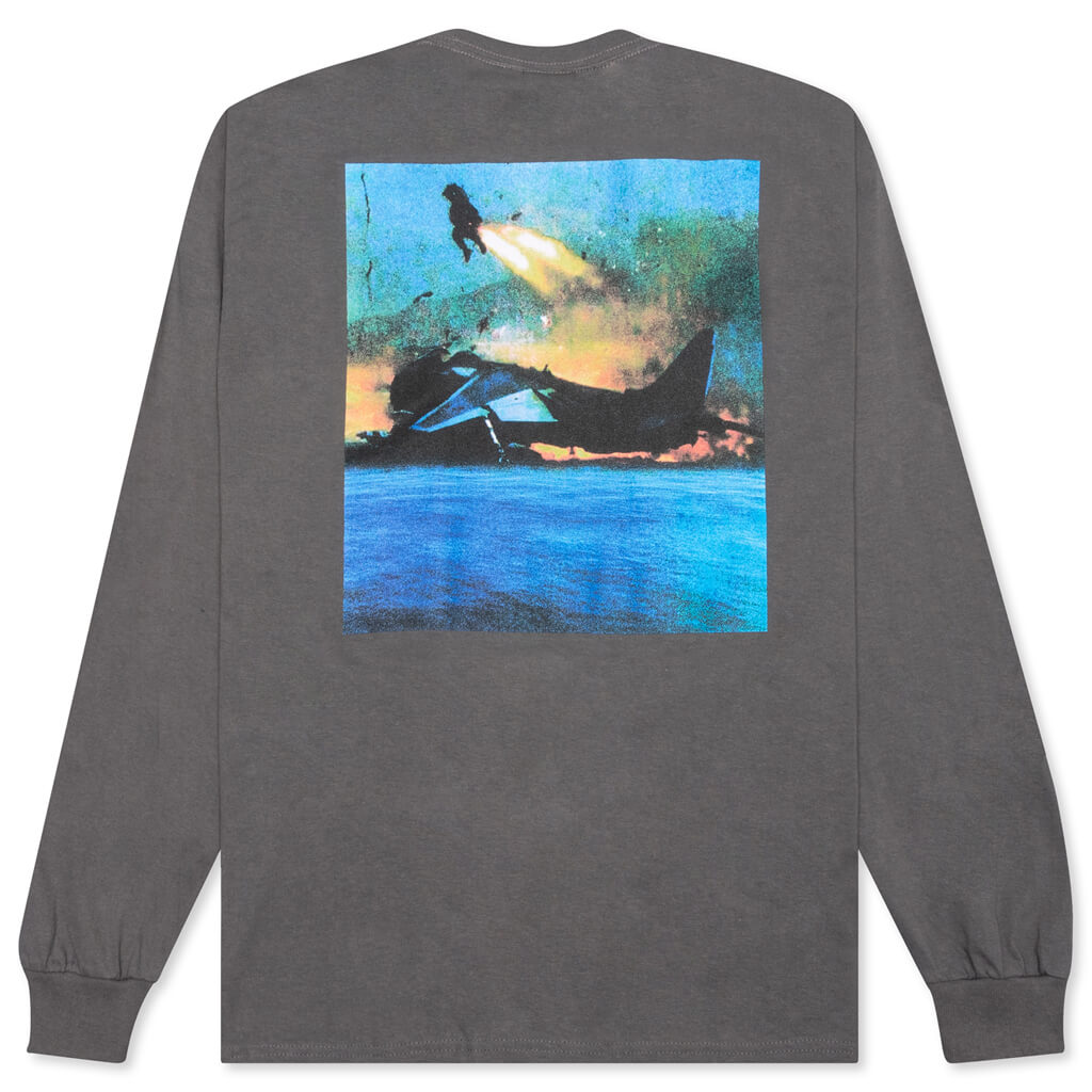 Eject L/S Tee - Charcoal