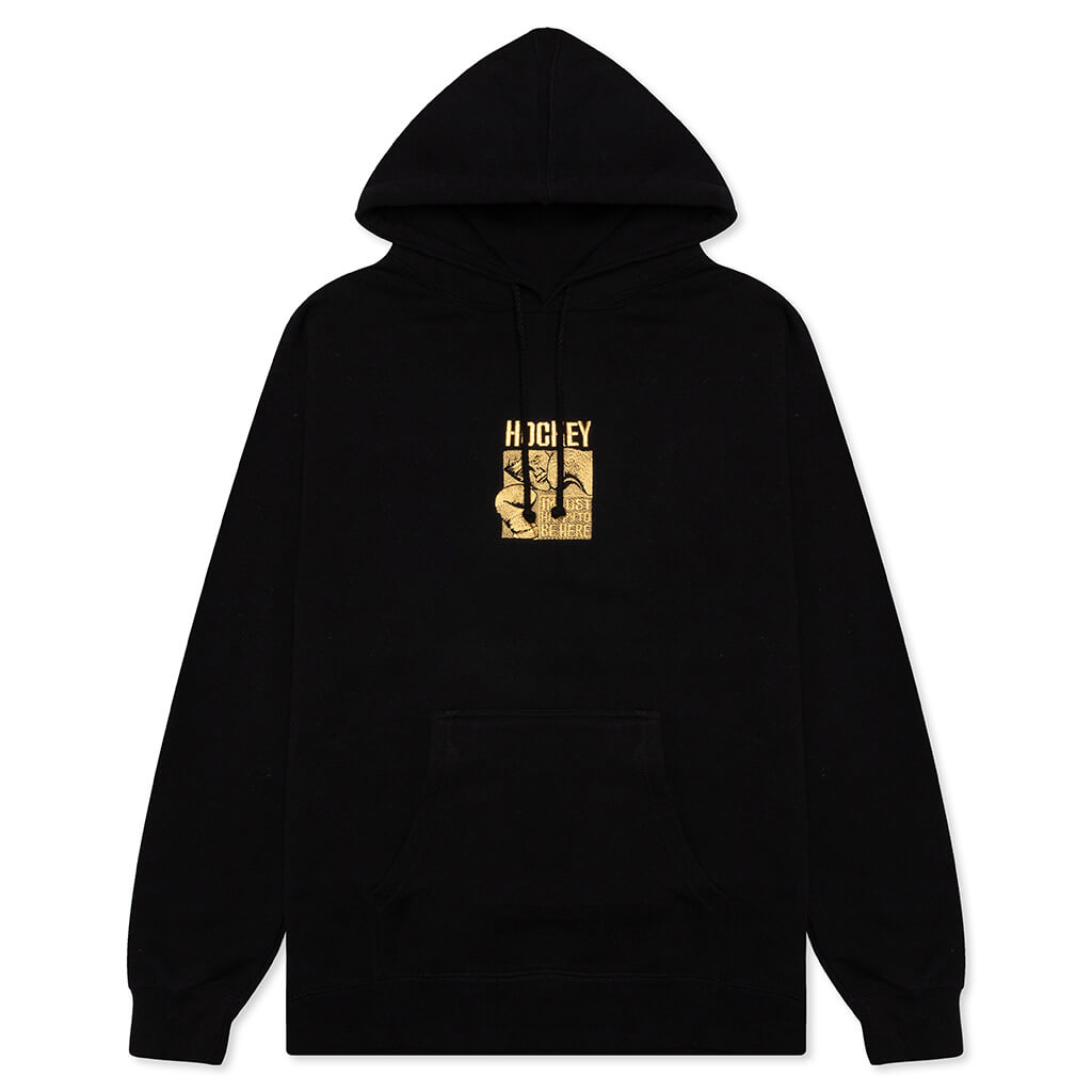 Happy To Be Here Hoodie - Black