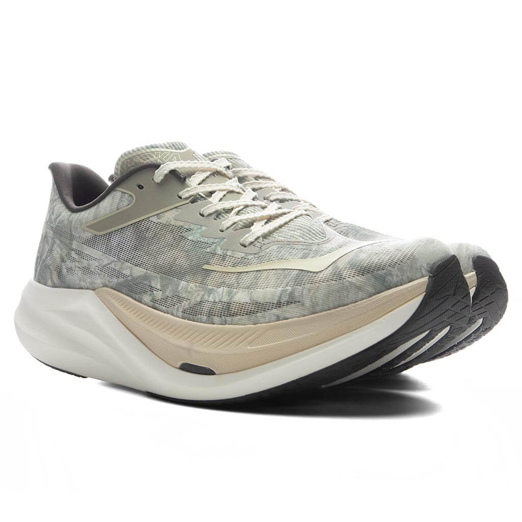 Hoka x John Elliott Rocket X 3 - Spray Green/Antique White