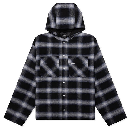 Hooded Over Shirt - Midnight Navy