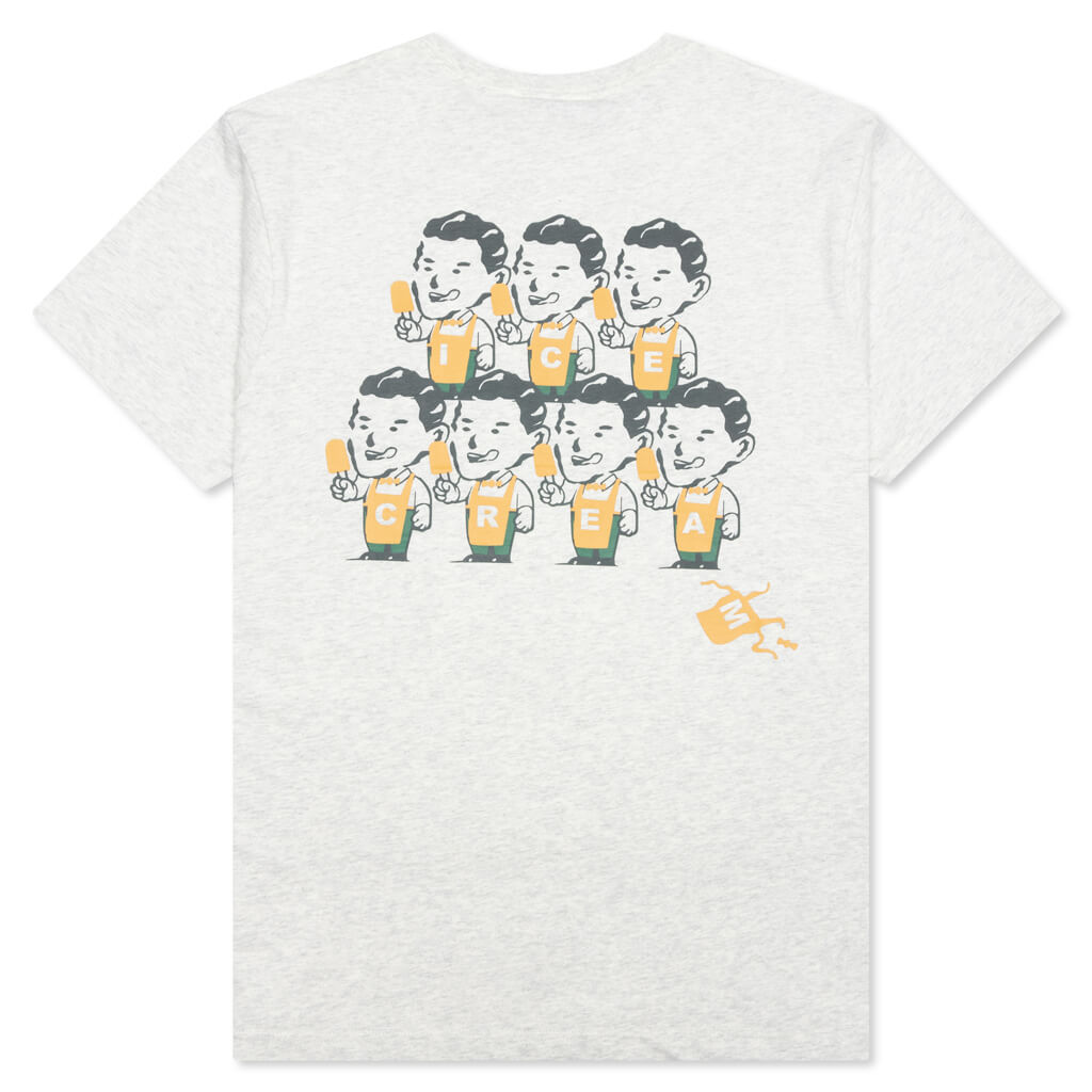 Bobble S/S Tee - Light Heather Grey