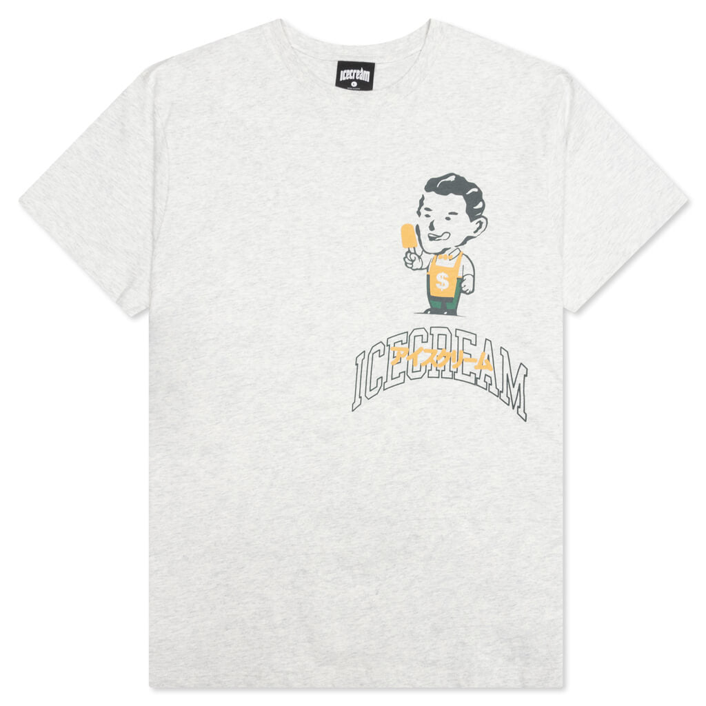 Bobble S/S Tee - Light Heather Grey