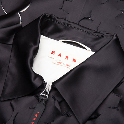 Duchess Satin Jacket With Cut-Out Detail - Black