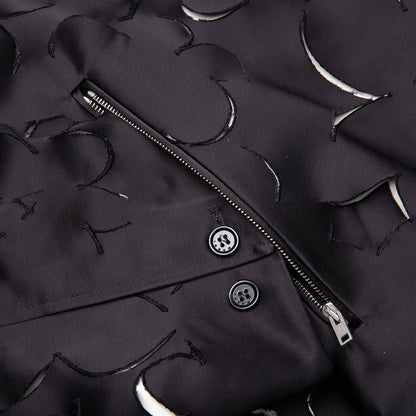 Duchess Satin Jacket With Cut-Out Detail - Black