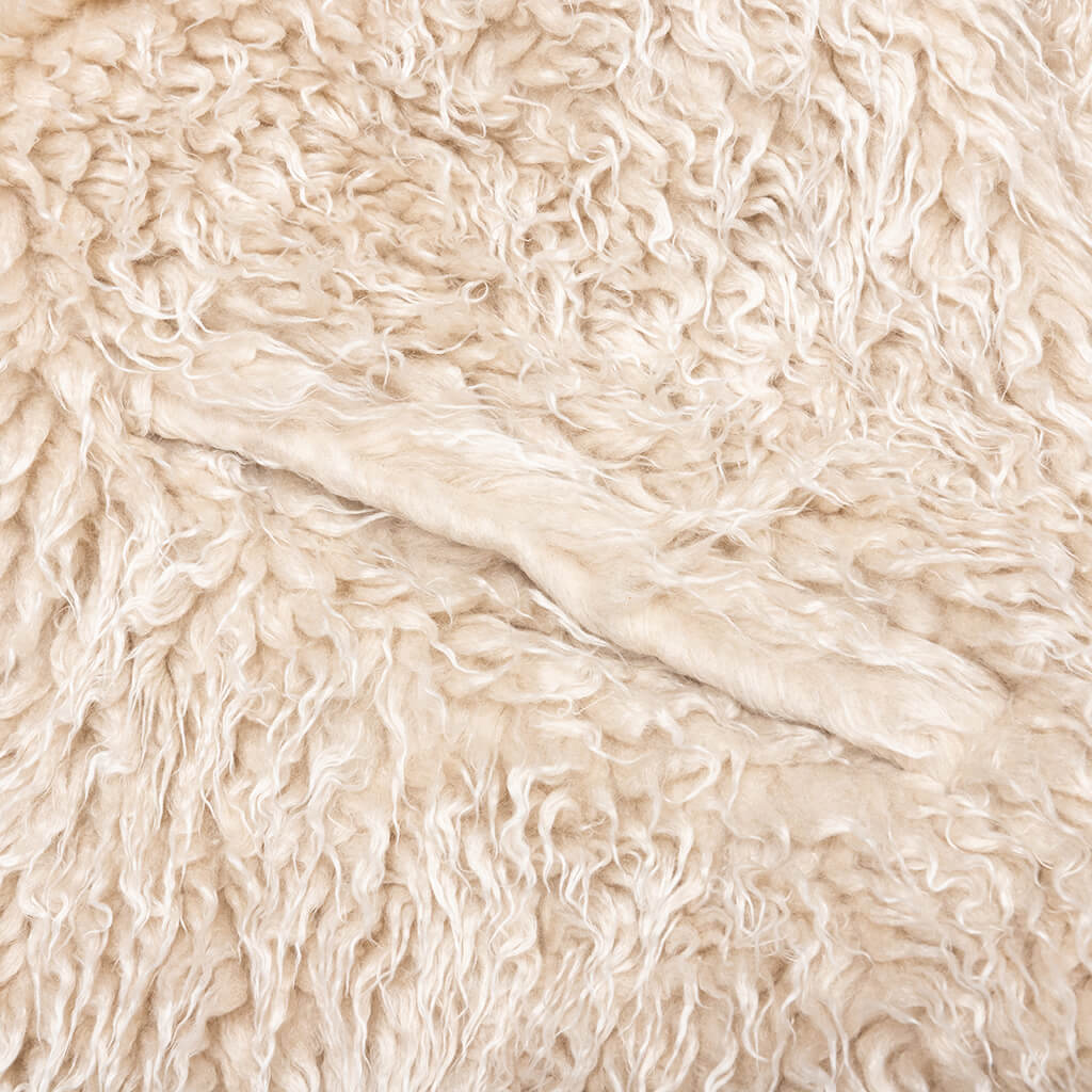 Shaggy Fleece Faux Fur Jacket - Glass