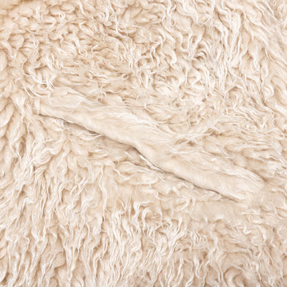 Shaggy Fleece Faux Fur Jacket - Glass