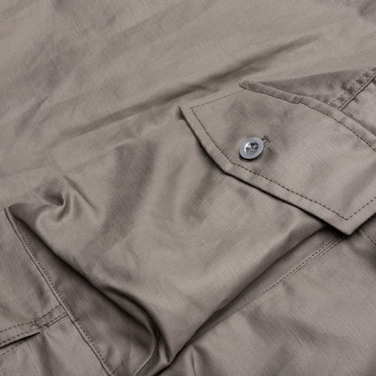 Multi-Pocket Chore Jacket - Grey Beige