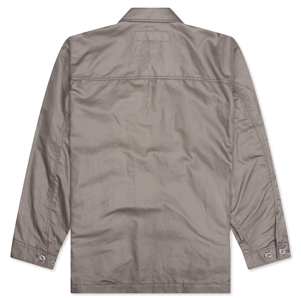 Multi-Pocket Chore Jacket - Grey Beige