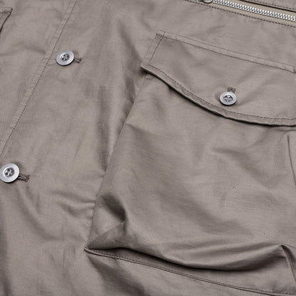 Multi-Pocket Chore Jacket - Grey Beige