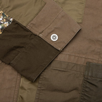 Patchwork Liner Jacket - Khaki Mix