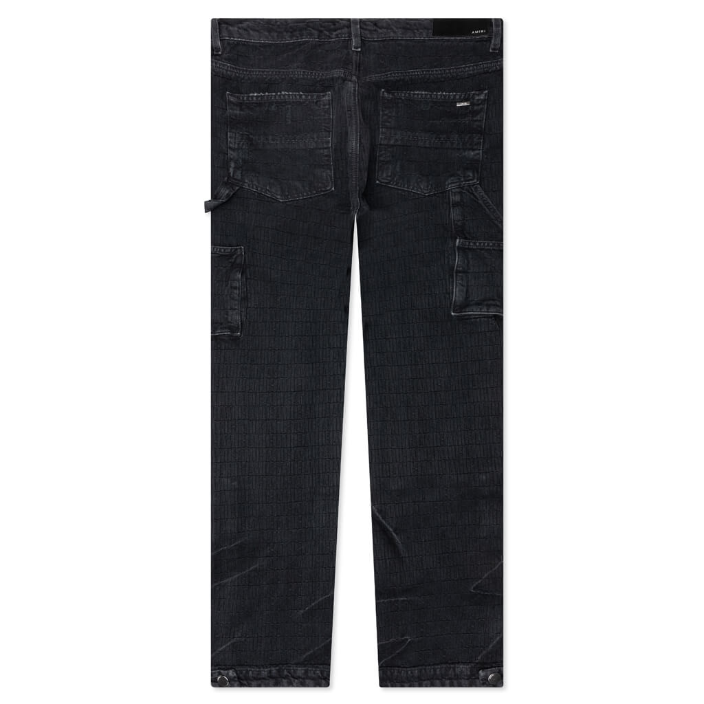 Jacquard Carpenter Jean - Faded Black