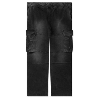 Jersey Cargo Pants - Black
