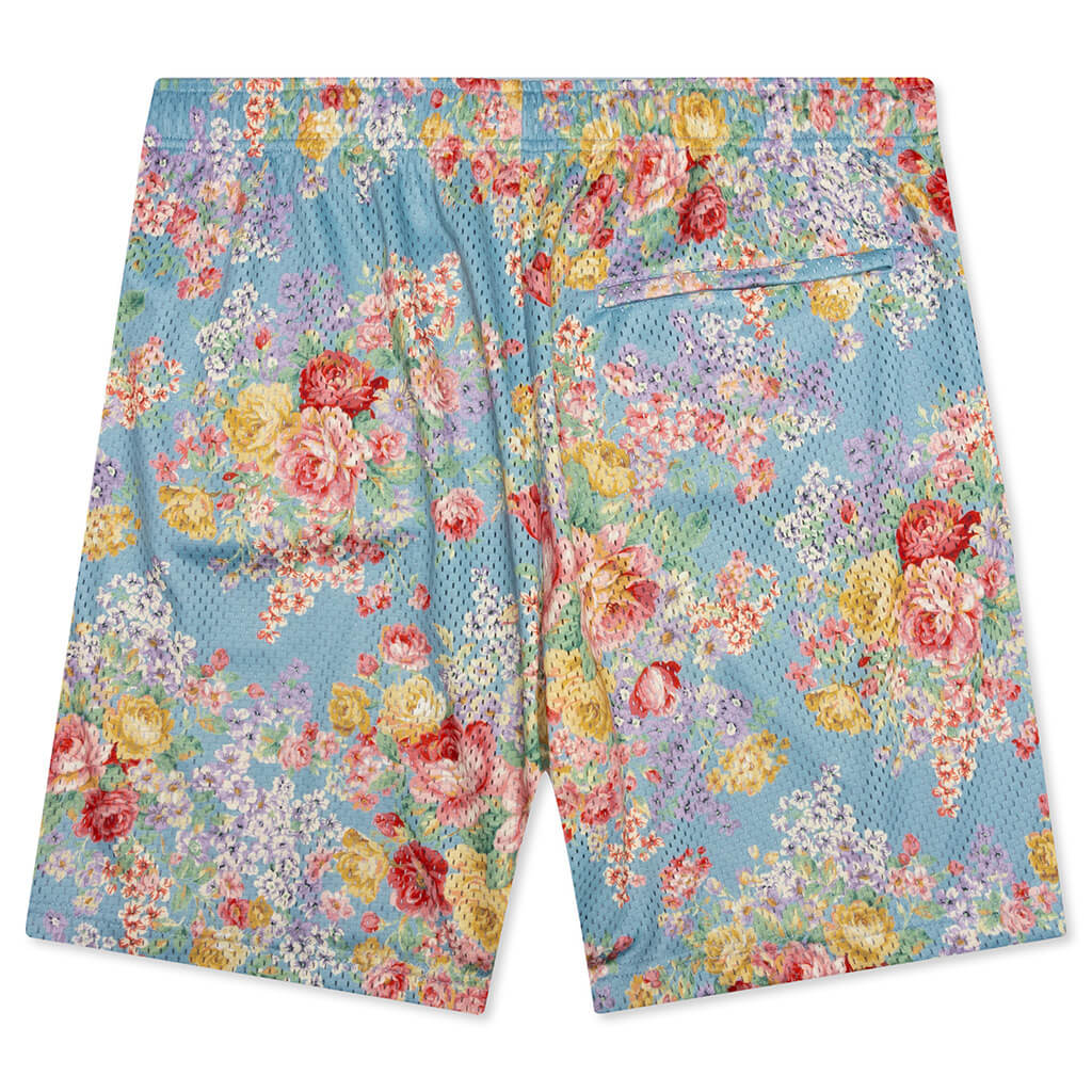 Practice Shorts - Blue Tuscan Floral
