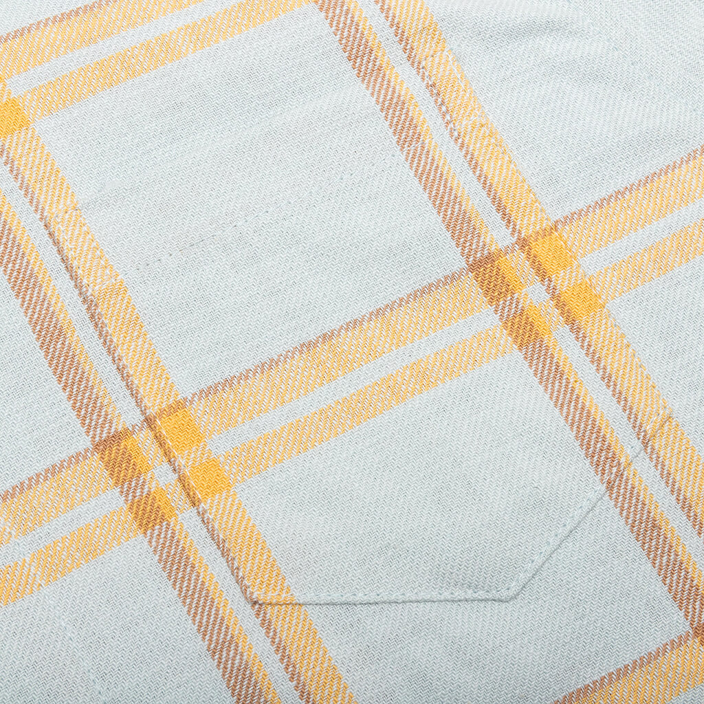 Sly Straight Hem Shirt - Blue/Yellow