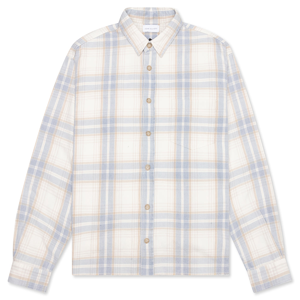 Hemi Oversized Shirt - Ivory/Blue